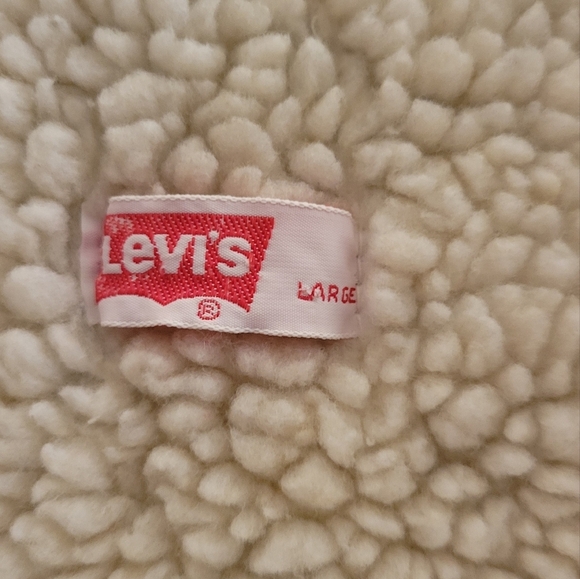 Levi's Sherpa Lined Vintage Vest Size Large - Picture 4 of 6
